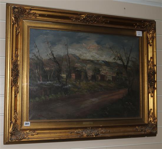 Gino Sepe Italian landscape 50 x 69cm